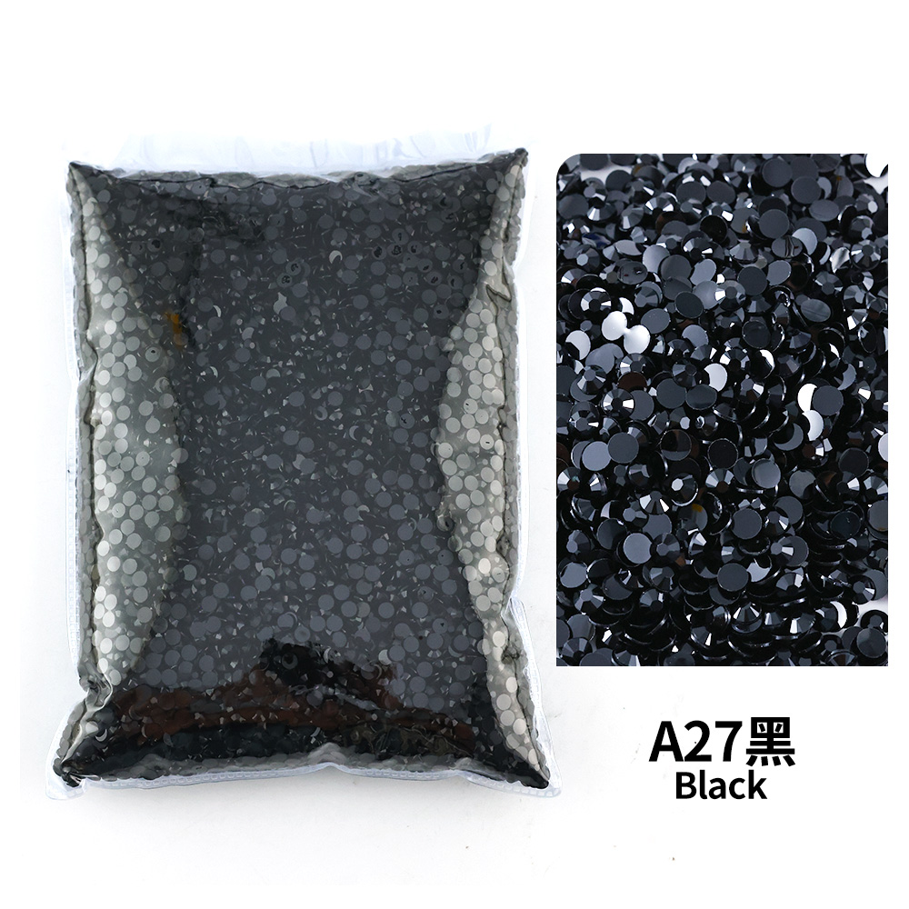 Hotfix Rhinestone Sheet - Semua seri hitam grosir berlian imitasi