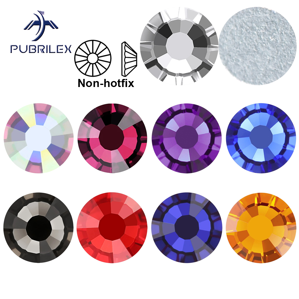 PUBRILEX Stiker Kuku Fiksasi D - Hotfix Rhinestone Sheet ulasan dan harga