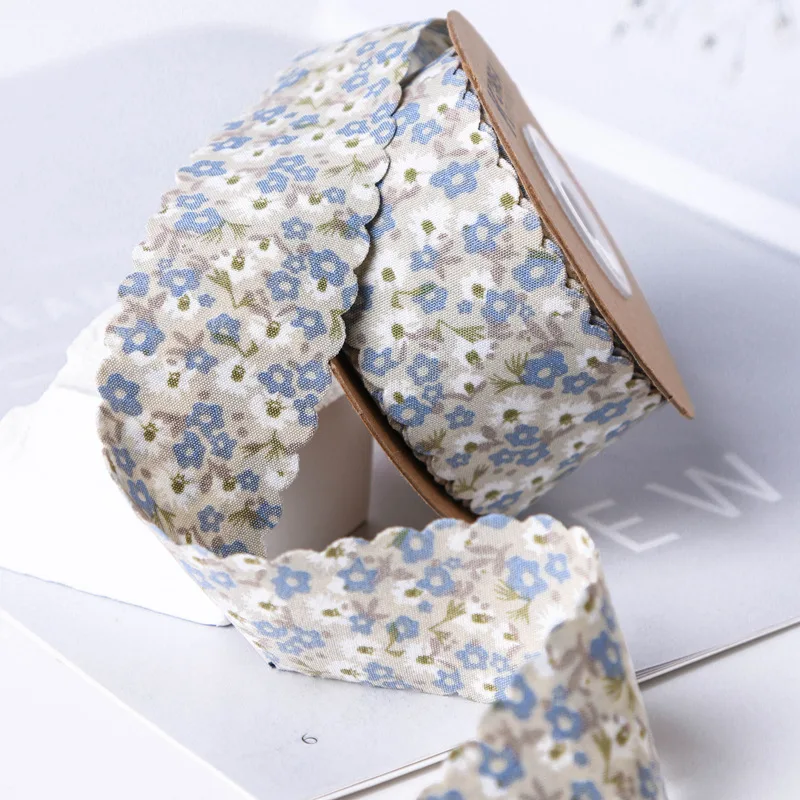 5yard 25/38mm pita cetak bunga - Velvet Ribbon Roll ulasan dan harga