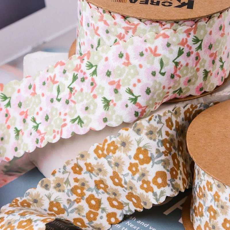 5yard 25/38mm pita cetak bunga - Velvet Ribbon Roll ulasan dan harga