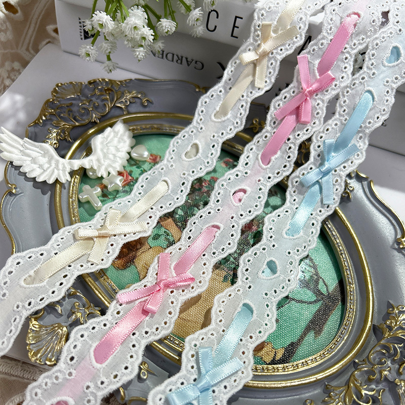 1yard pita renda berlipat Loli - Lace Ribbon Trim ulasan dan harga