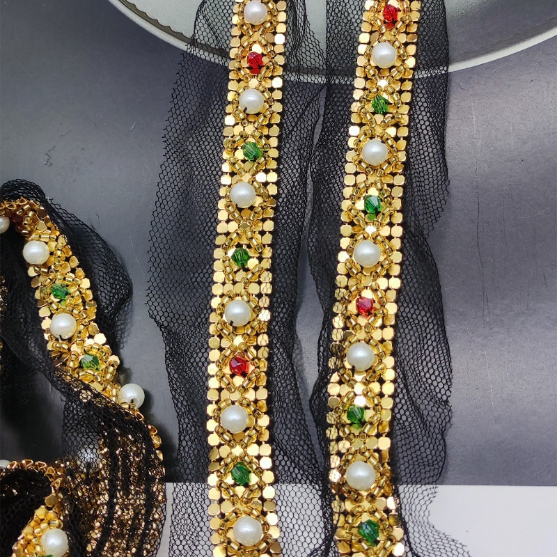 Hiasan Kerah Pita DIY dengan P - Lace Ribbon Trim ulasan dan harga