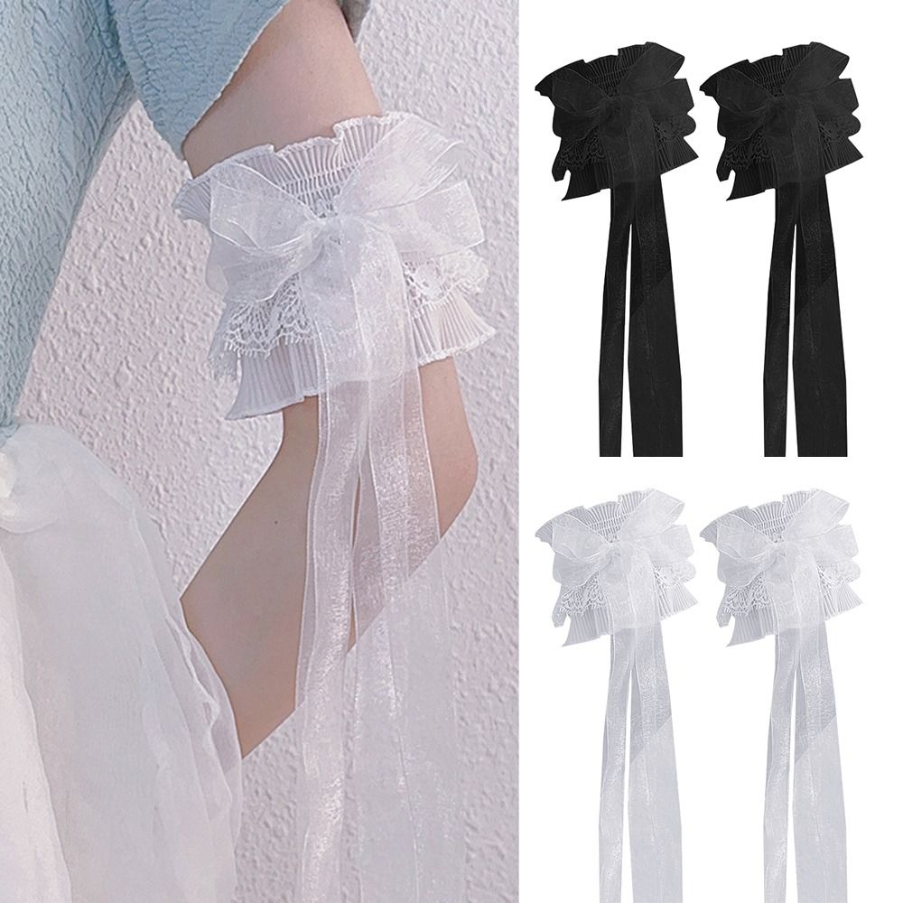 Penghangat lengan lengan ikata - Lace Ribbon Trim ulasan dan harga